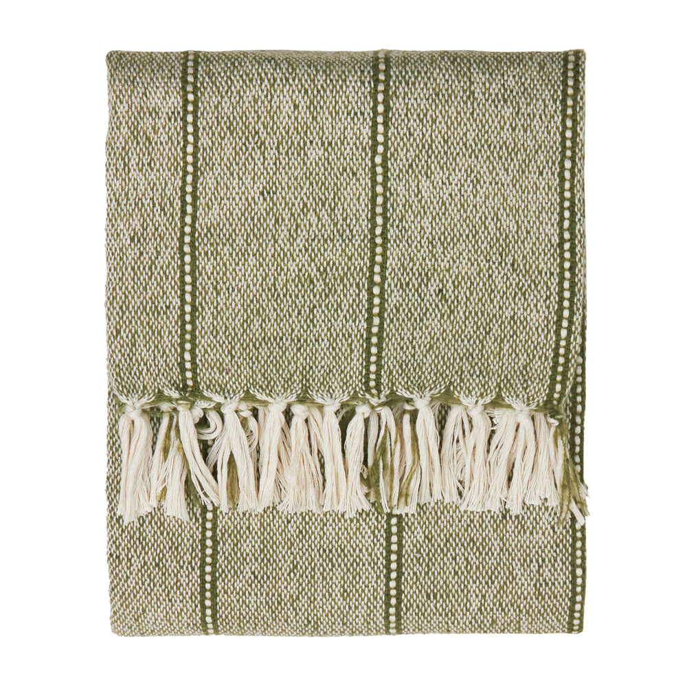 Hedon Woven Indoor/Outdoor Throw Moss