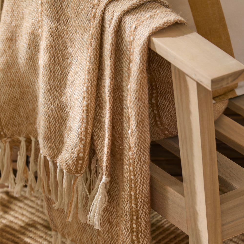 Hedon Woven Indoor/Outdoor Throw Natural
