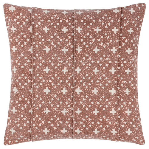 Spotted Brown Cushions - Helm Organic Look Cotton Cushion Cover Pecan Yard