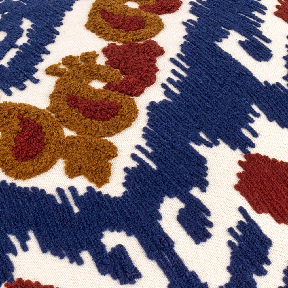 Henderson Embroidered Cotton Cushion Ruby/Gold