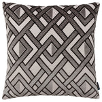 Paoletti Henley Cushion Cover in Grey/Black