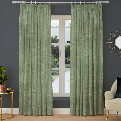Plain Green M2M - Heritage Green Made to Measure Curtains furn.
