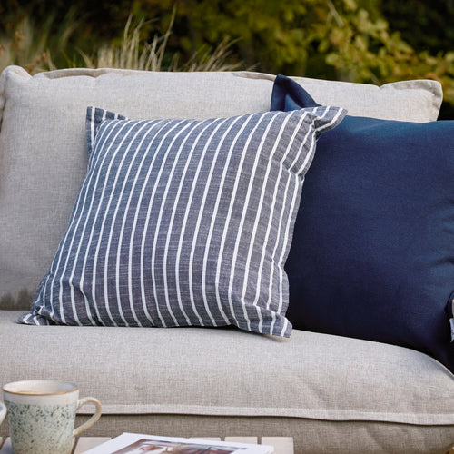 Hessle Stripe Outdoor Cushion Navy