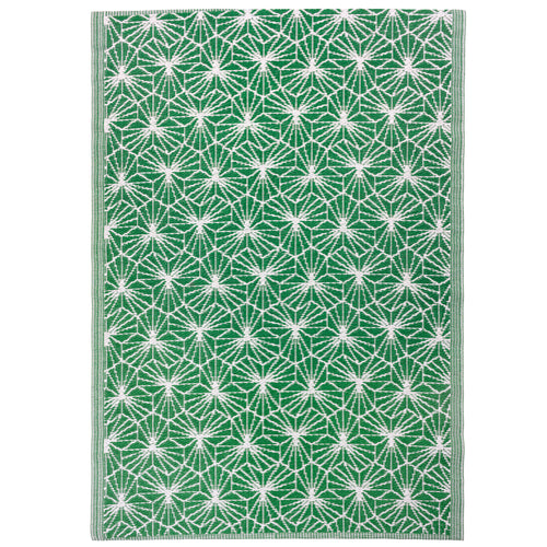 Geometric Green Rugs - Hexa 120x180cm Outdoor 100% Recycled Rug Green furn.