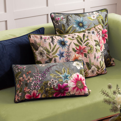 Floral Pink Cushions - Hidcote Manor Alma Floral Cushion Cover Blush Wylder