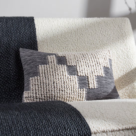 Hoem Himal Woven Knot Cushion Cover in Dusk