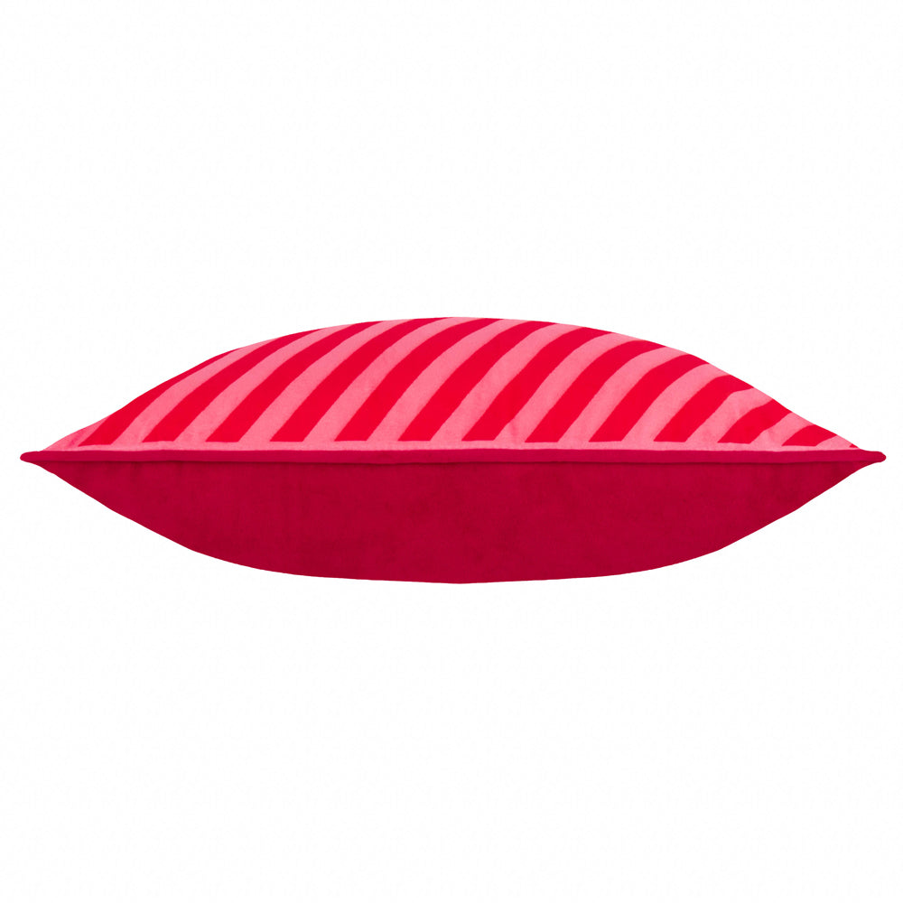 HoHoHo Velvet Piped Cushion Red