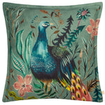 Wylder Holland Park Peacock Cushion Cover in Teal
