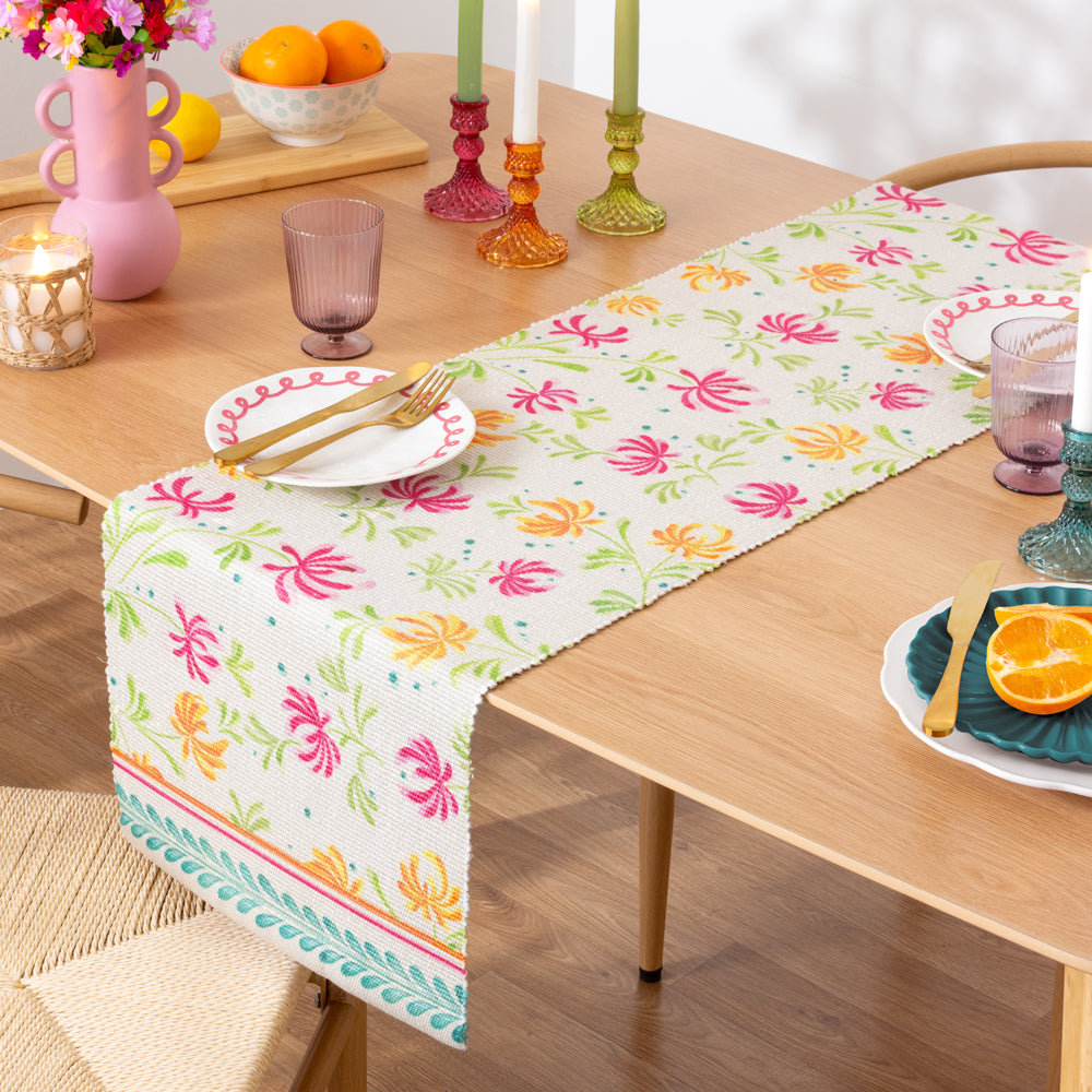 Honeysuckle Multi Indoor/Outdoor Table Runner | Multicolour