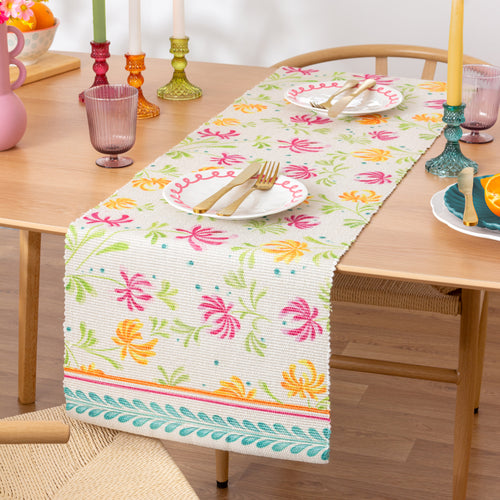 Floral Multi Accessories - Honeysuckle Indoor/Outdoor Table Runner Multicolour furn.