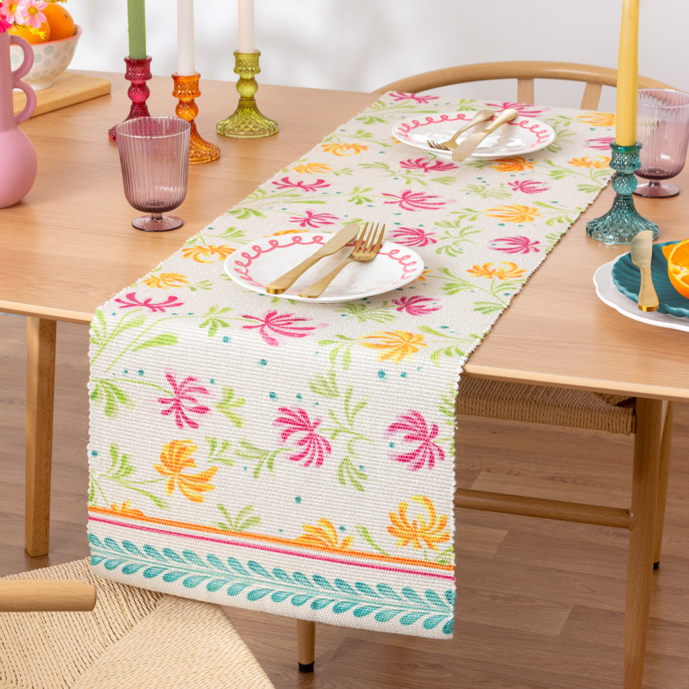 Honeysuckle Indoor/Outdoor Table Runner Multicolour
