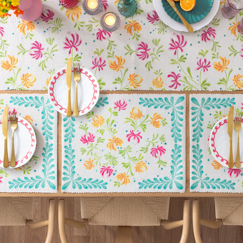Floral Multi Accessories - Honeysuckle Indoor/Outdoor Table Runner Multicolour furn.