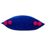 furn. Hoola Pom-Pom Cushion Cover in Blue/Pink