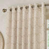 Paoletti Horto Botanical Eyelet Curtains in Natural