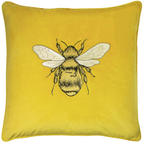 Animal Yellow Cushions - Hortus Bee Cushion Cover Ceylon Paoletti