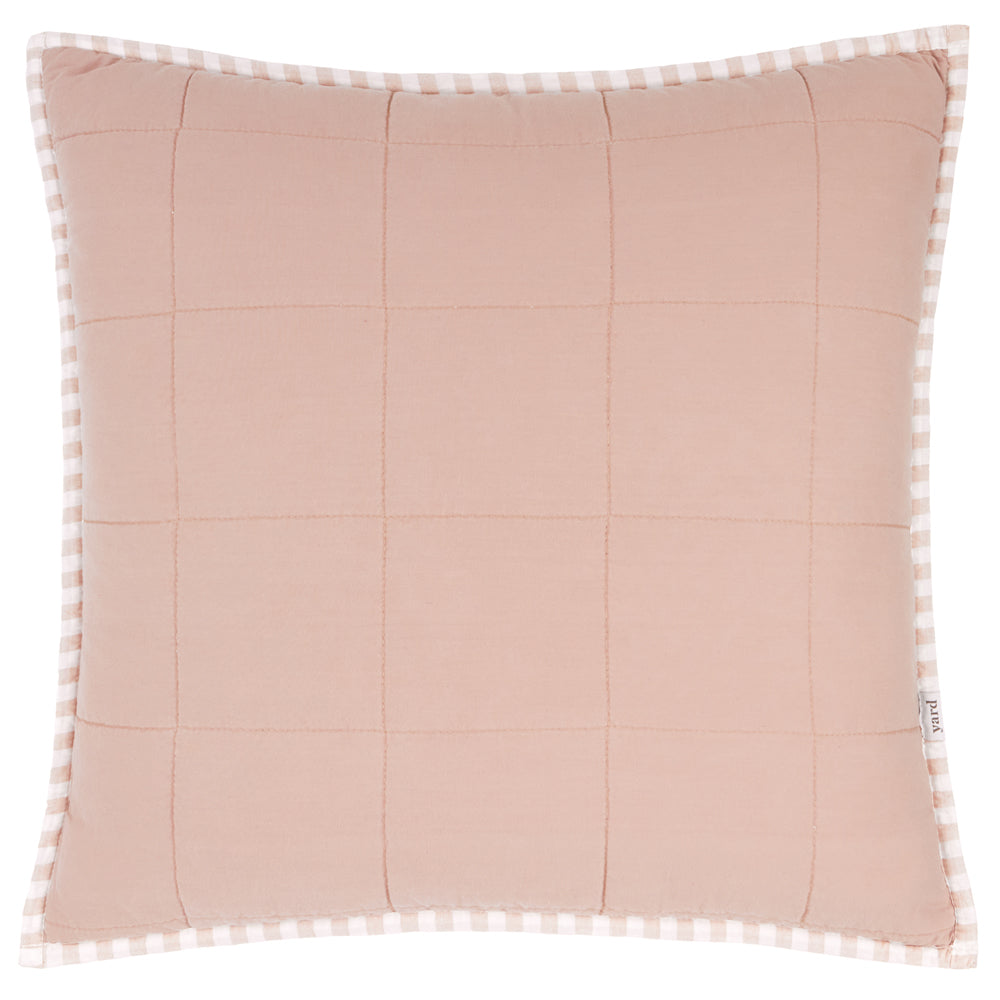 Hebden 100% Cotton Cushion Blush/Cotta