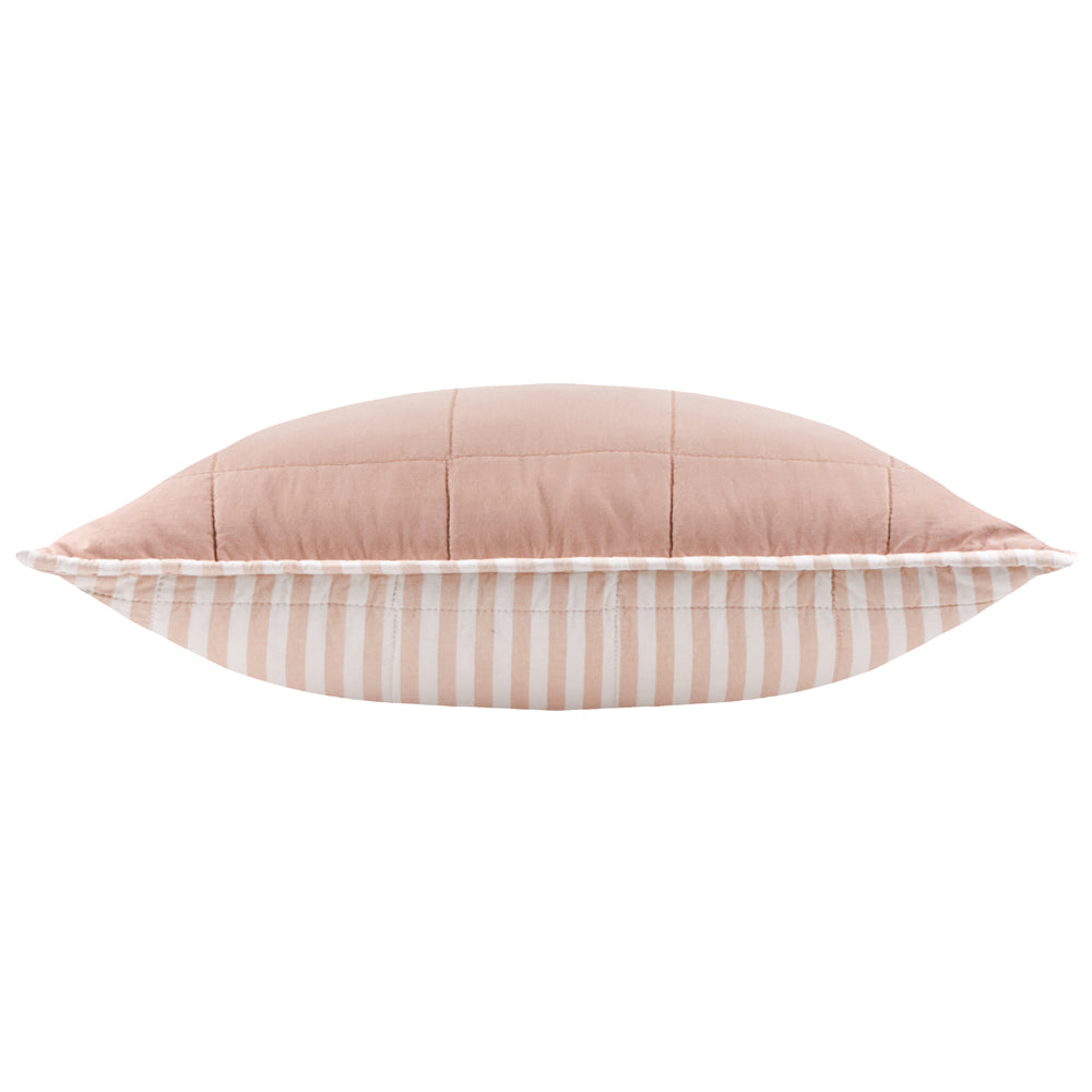 Hebden 100% Cotton Cushion Blush/Cotta