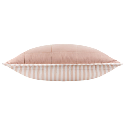 Hebden 100% Cotton Cushion Blush/Cotta
