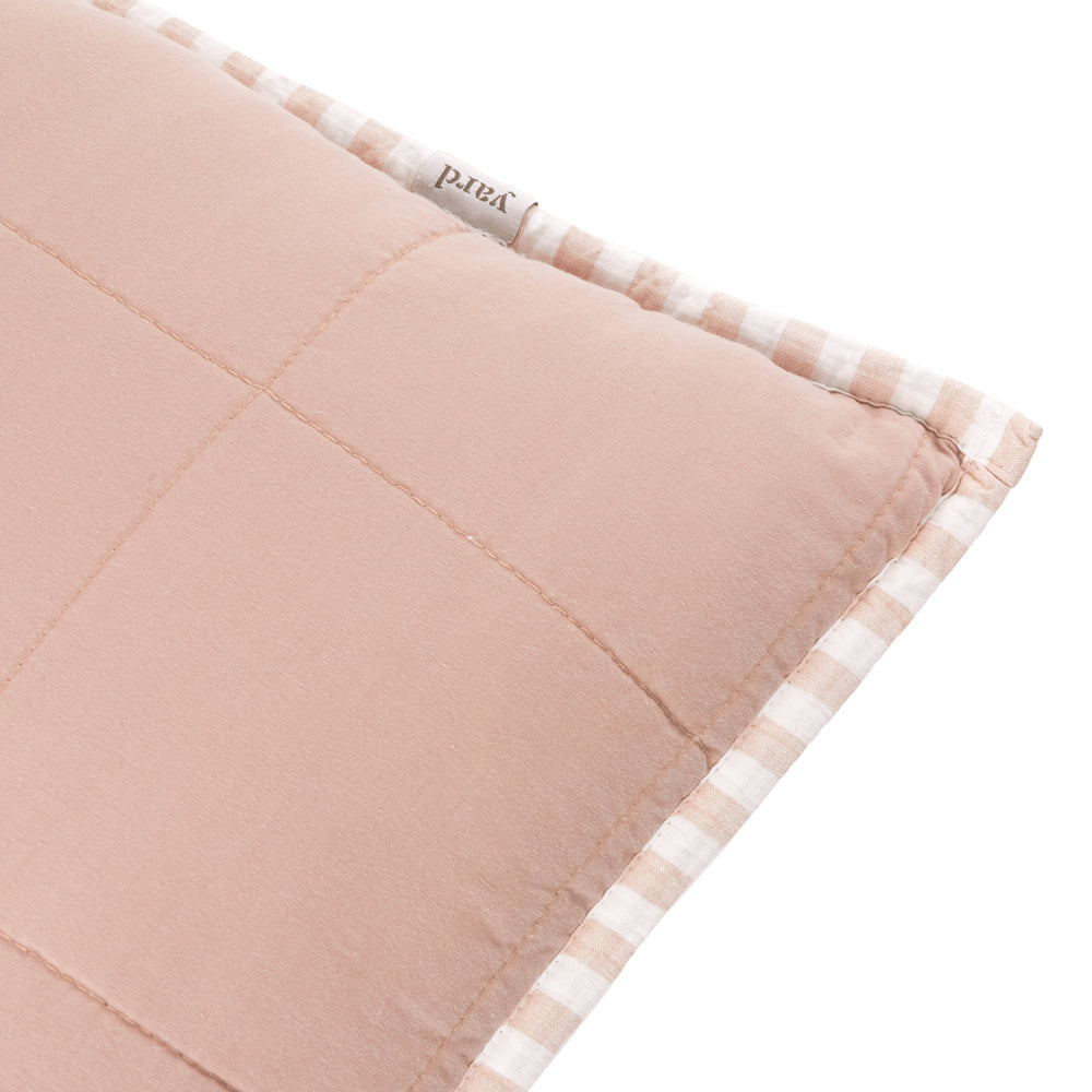 Hebden 100% Cotton Cushion Blush/Cotta