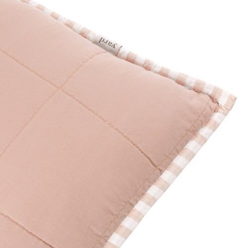 Hebden 100% Cotton Cushion Blush/Cotta