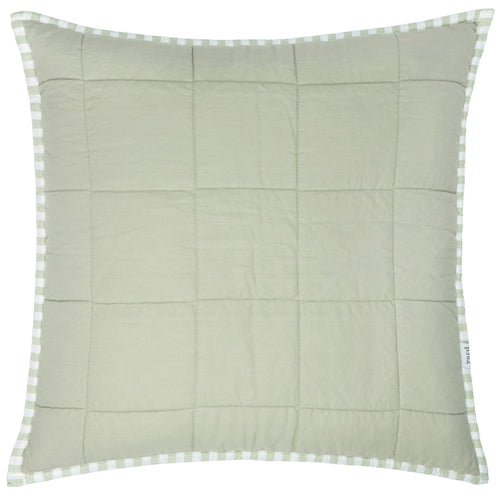 Hebden 100% Cotton Cushion Eucalyptus/Bay Green