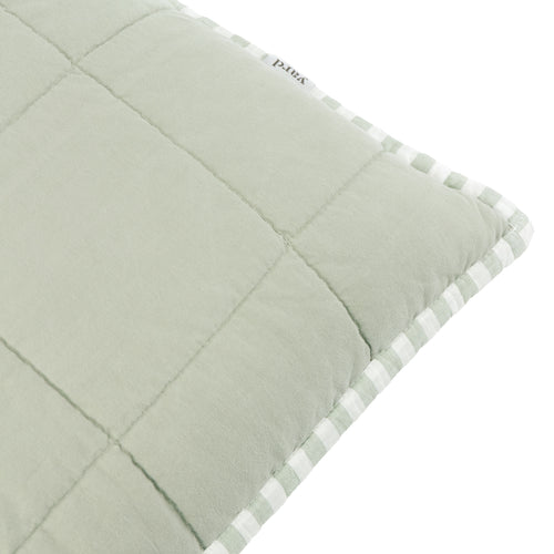 Hebden 100% Cotton Cushion Eucalyptus/Bay Green