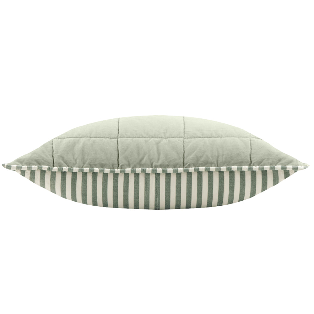 Hebden 100% Cotton Cushion Forest/Bay Green