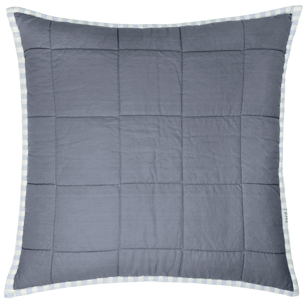 Hebden 100% Cotton Cushion Mineral/Denim Blue