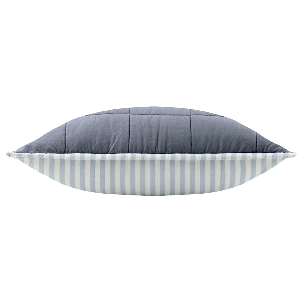 Hebden 100% Cotton Cushion Mineral/Denim Blue