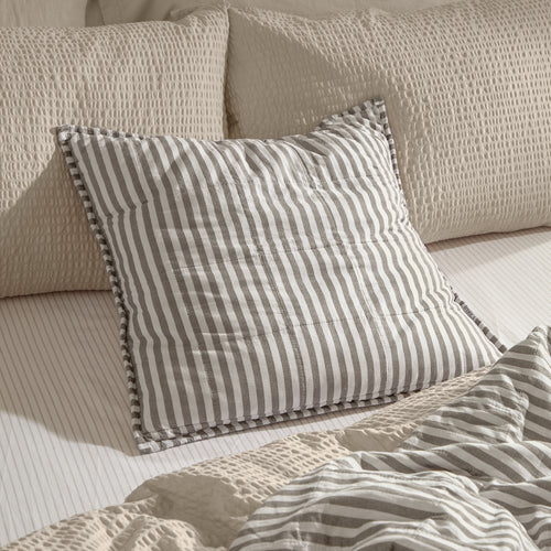 Hebden 100% Cotton Cushion Mole/Stone