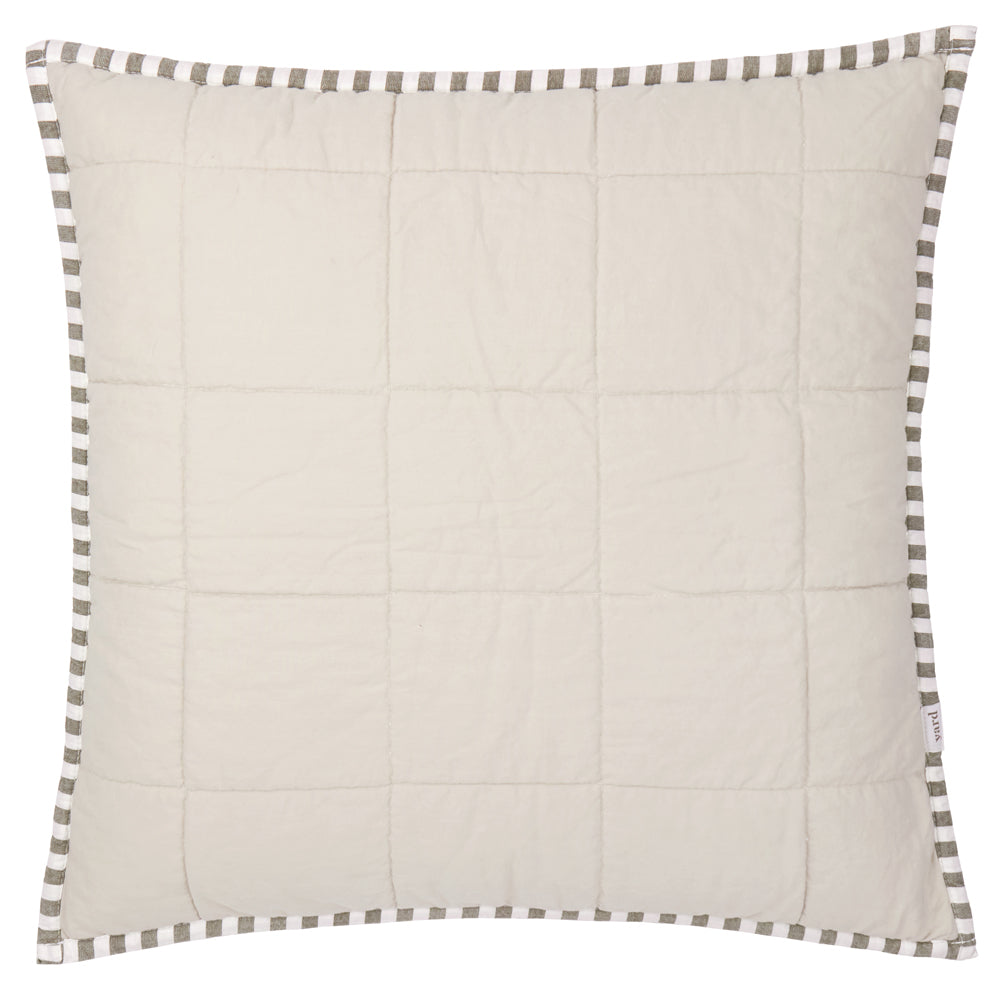 Hebden 100% Cotton Cushion Mole/Stone