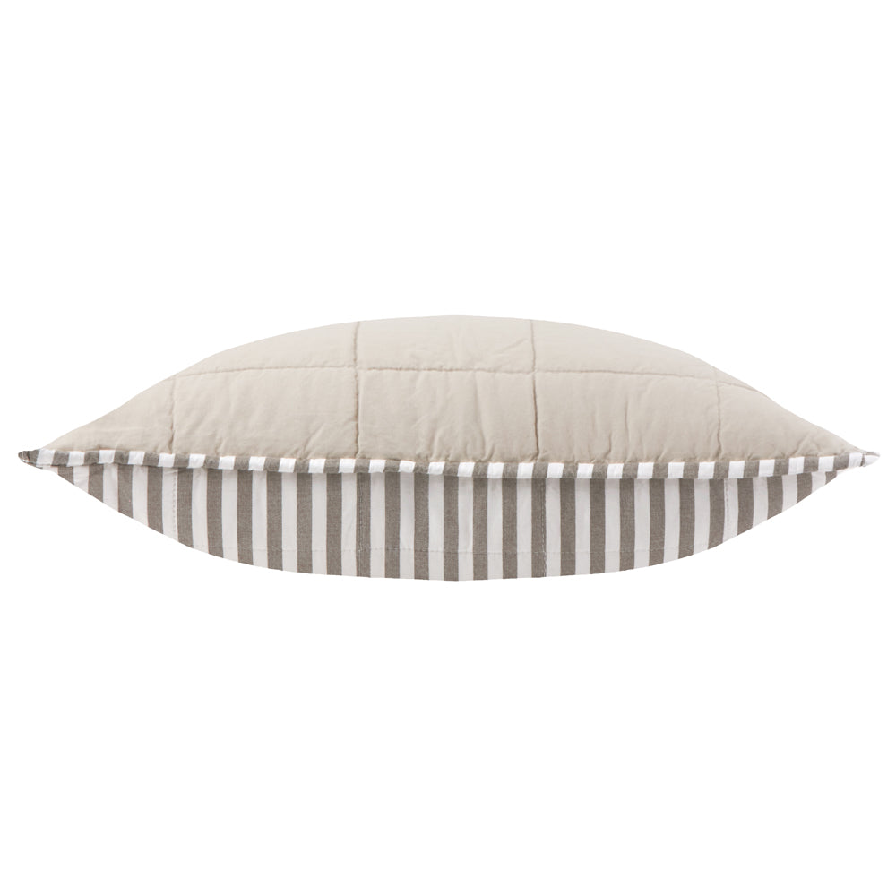 Hebden 100% Cotton Cushion Mole/Stone