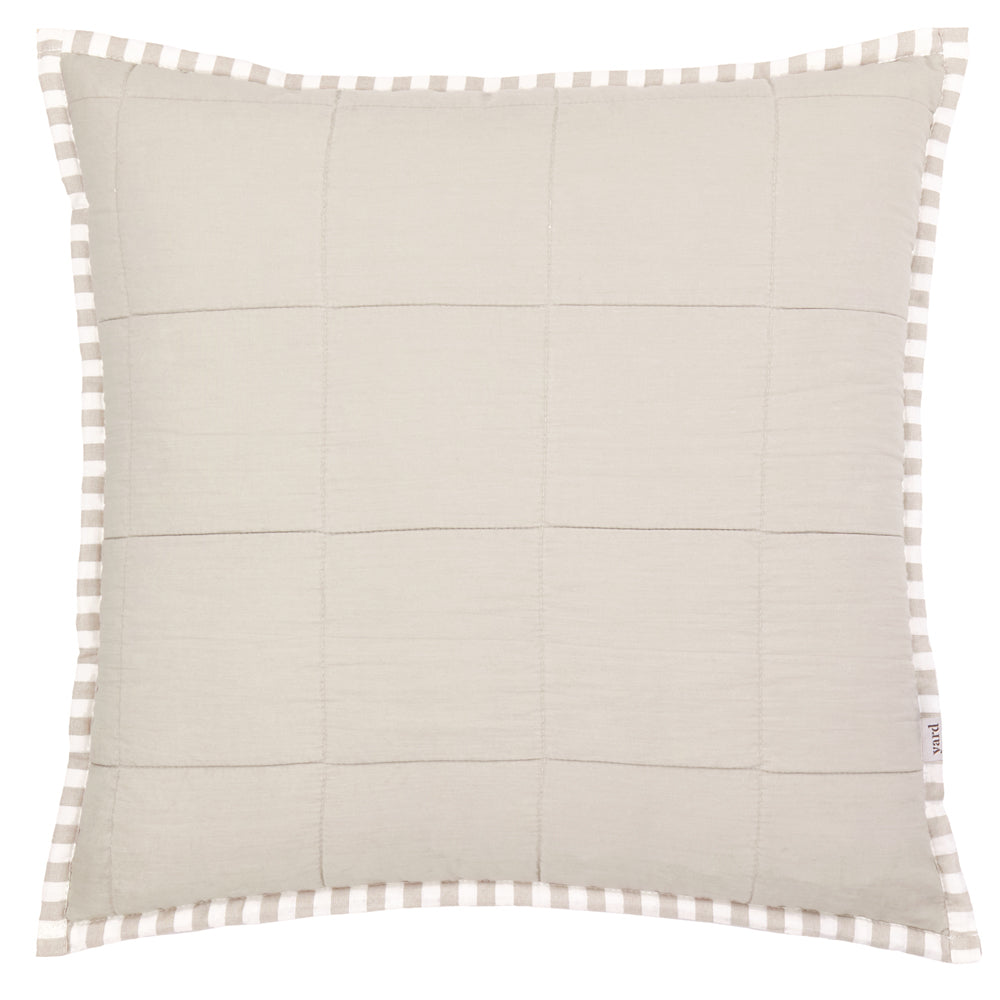 Hebden 100% Cotton Cushion Natural/Stone