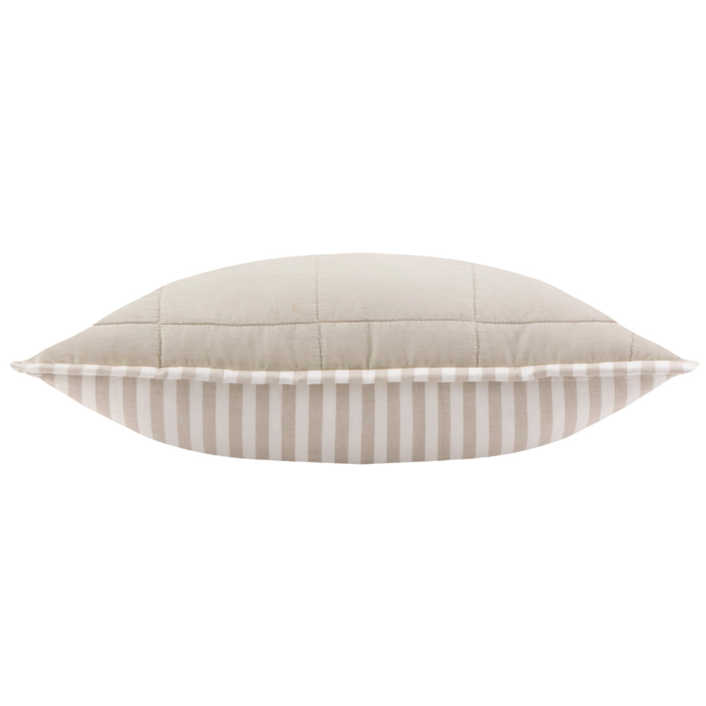 Hebden 100% Cotton Cushion Natural/Stone