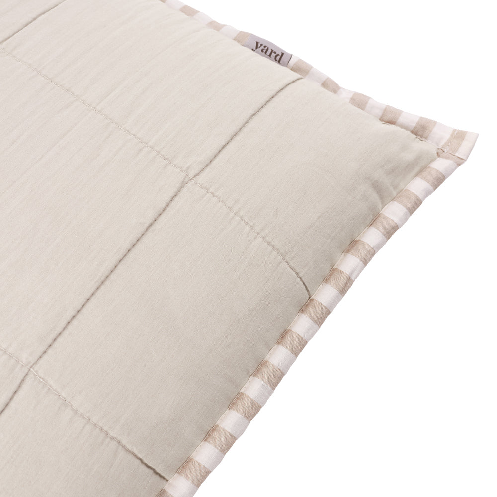 Hebden 100% Cotton Cushion Natural/Stone