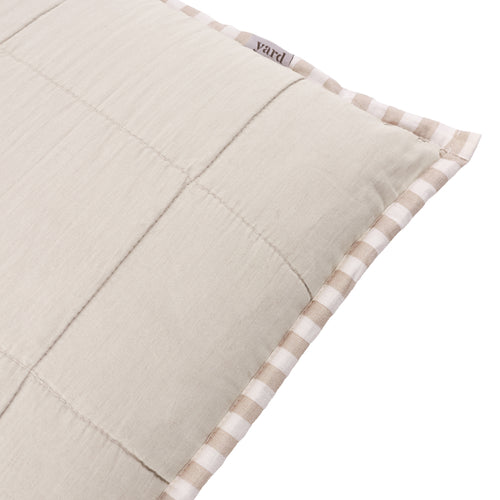Hebden 100% Cotton Cushion Natural/Stone