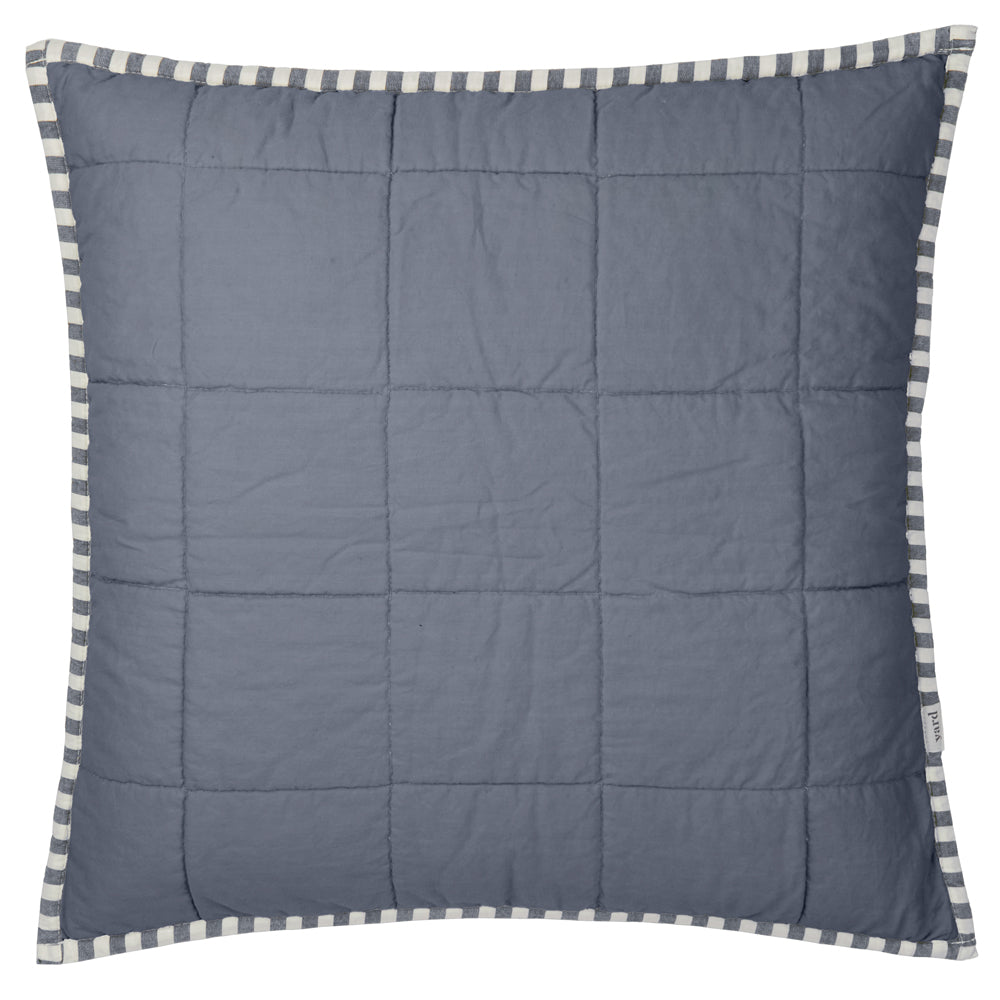 Hebden 100% Cotton Cushion Navy/Denim Blue