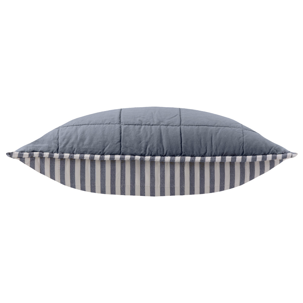 Hebden 100% Cotton Cushion Navy/Denim Blue