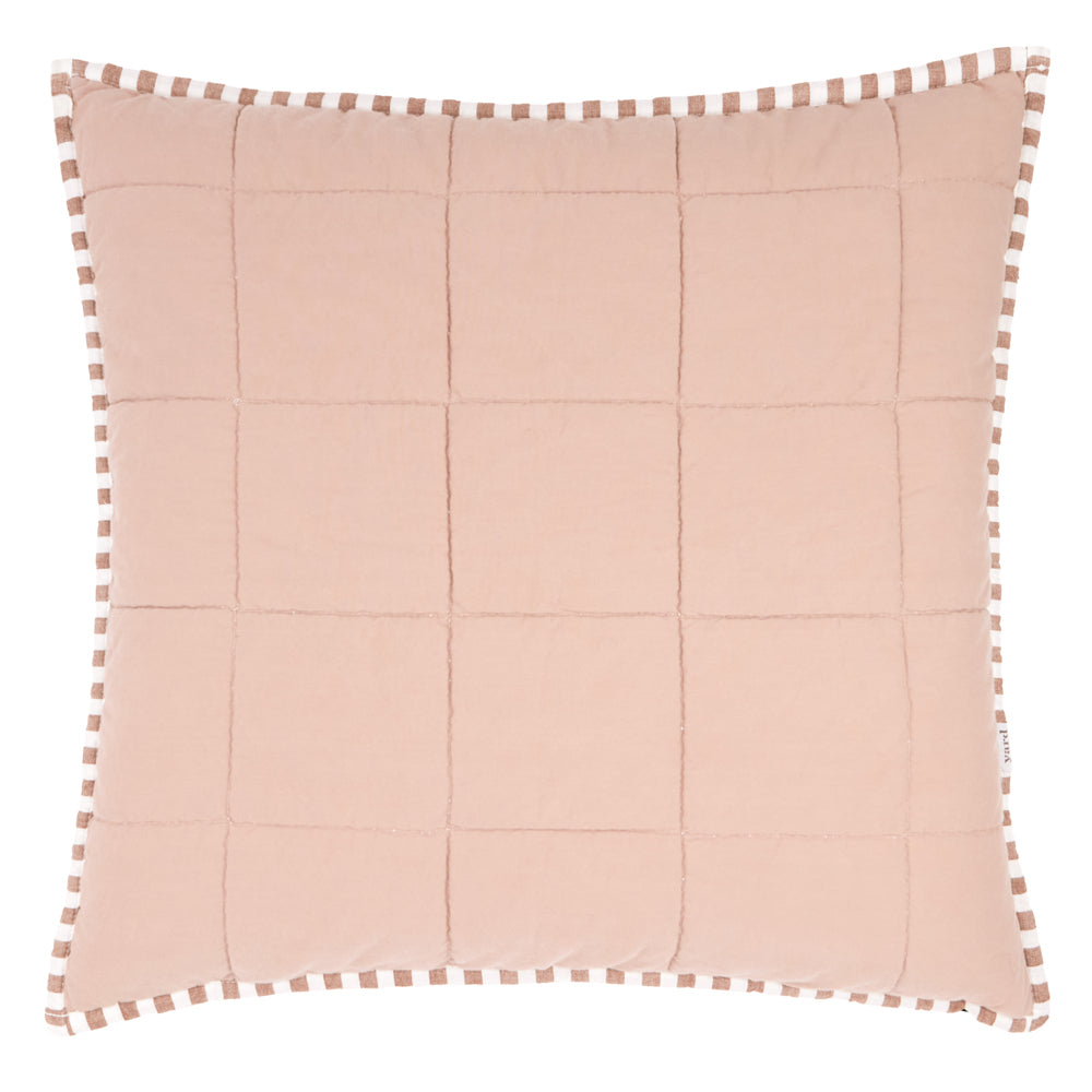 Hebden 100% Cotton Cushion Pecan/Cotta