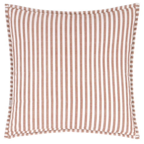 Hebden 100% Cotton Cushion Pecan/Cotta