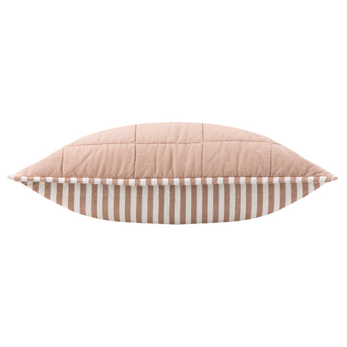 Hebden 100% Cotton Cushion Pecan/Cotta