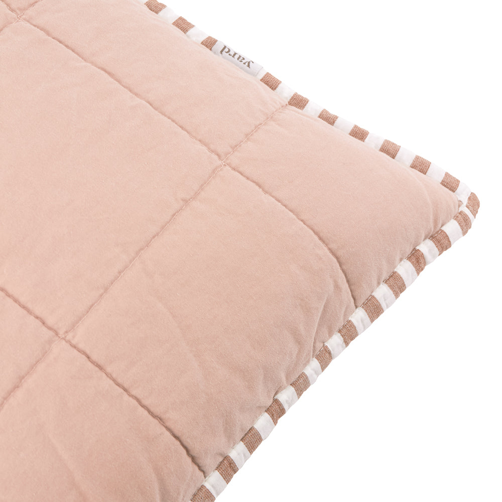 Hebden 100% Cotton Cushion Pecan/Cotta