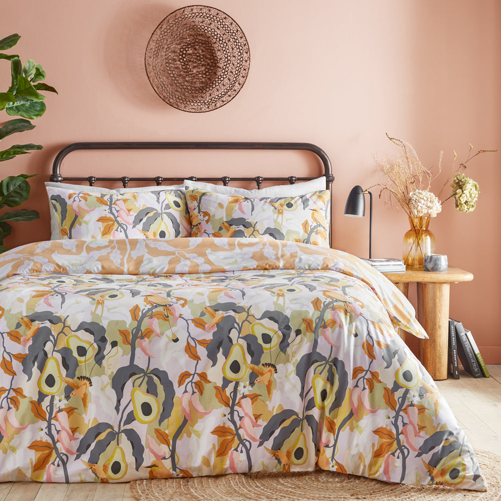 Huerta Tropical Duvet Cover Set Mango