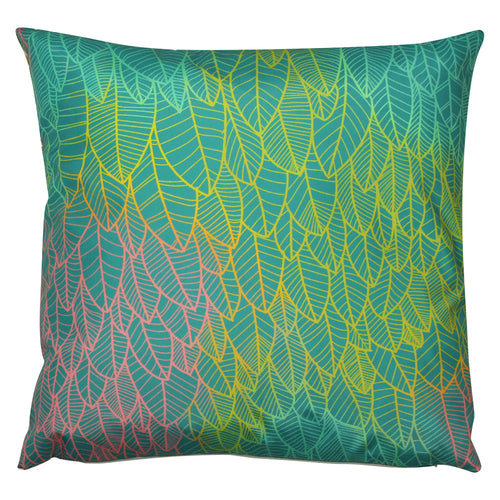 Floral Blue Cushions - Hummingbird Outdoor Cushion Cover Blue Evans Lichfield