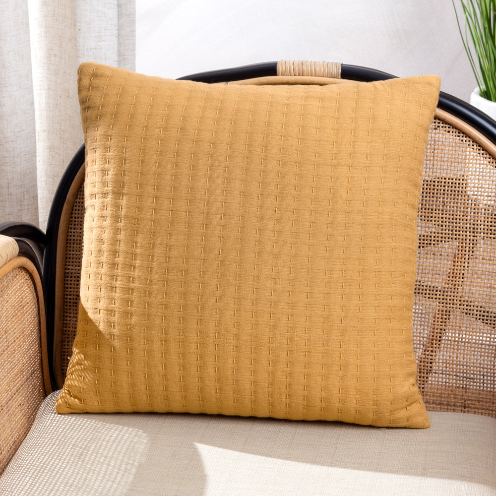 Plain Yellow Cushions - Hush  Cushion Cover Honey Yard