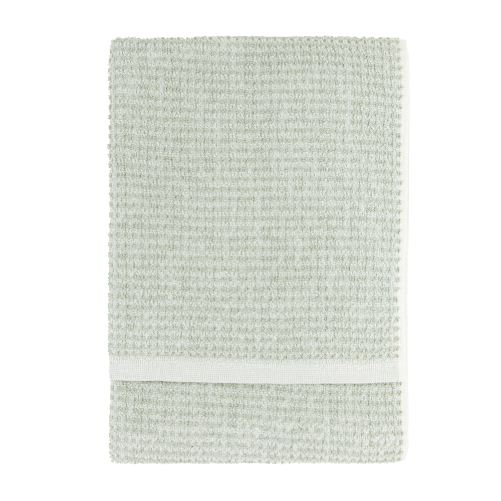 Hebden Textured Waffle Towels Bay Green