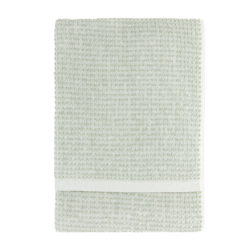 Hebden Textured Waffle Towels Bay Green
