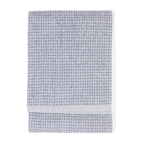 Hebden Textured Waffle Towels Denim Blue