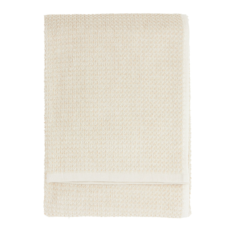 Hebden Textured Waffle Towels Stone
