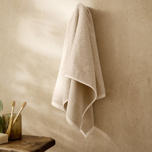 Hebden Textured Waffle Towels Stone